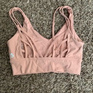 Nude pink buff bunny monarch sports bra